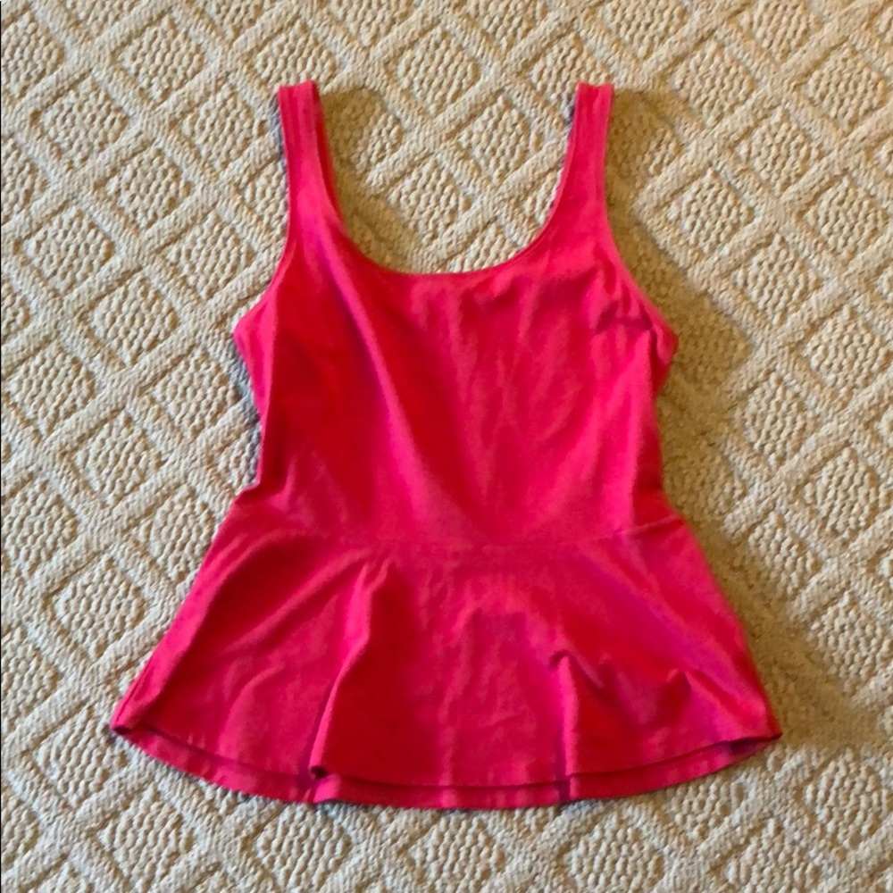 Pink peplum top from express size MEDIUM